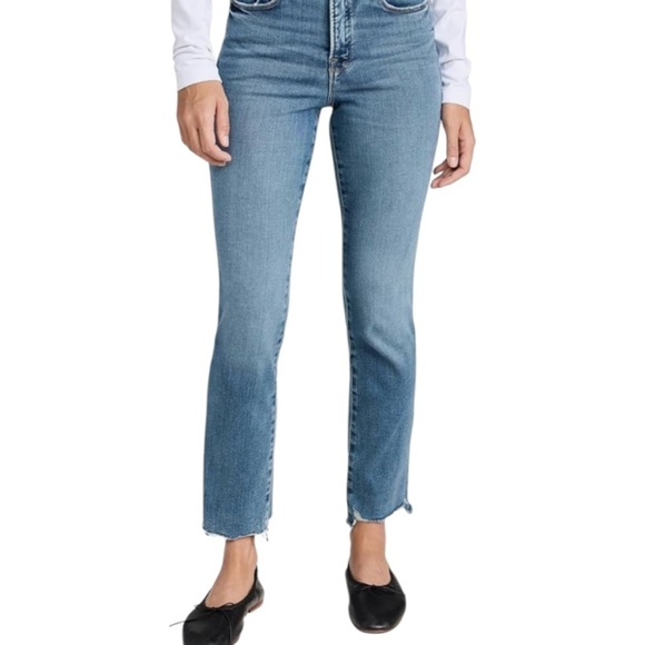 Good American Good Legs Raw Hem Jeans - Picture 1 of 4
